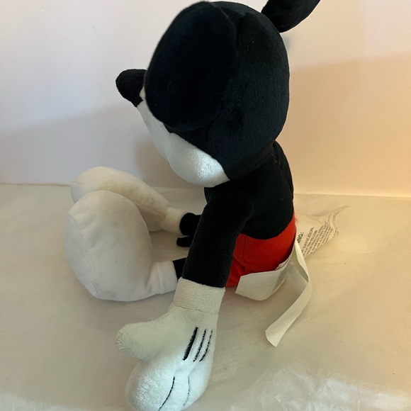 DISNEY MICKEY MOUSE PLUSHIE STUFFED TOY UNISEX 14”‎ RED BLACK ICONIC CARTOON - Picture 3 of 9
